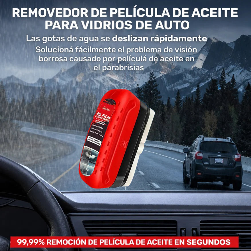 Limpiador de película de aceite para parabrisas